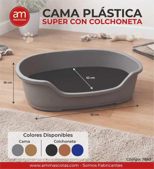 Cama Plástica Super con Colchoneta