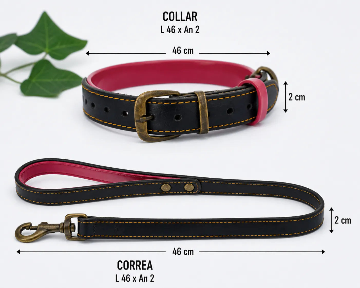 COLLAR DE CUERO MEDIANO