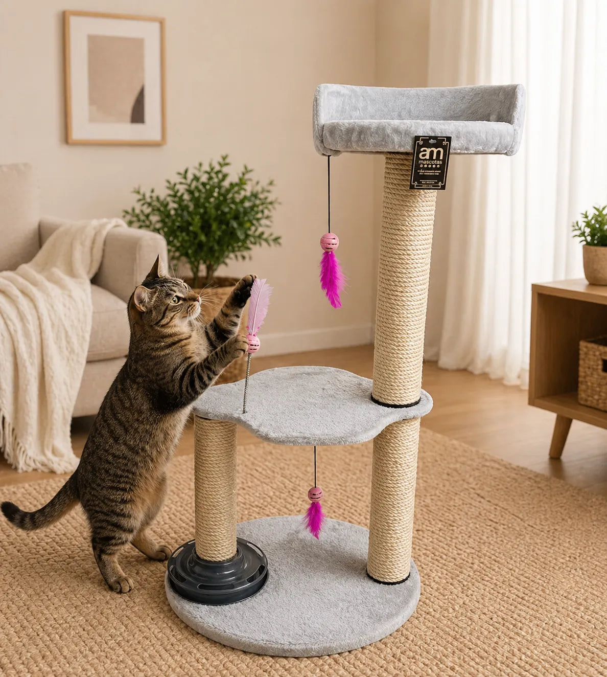 GYM RASCADOR DOS PISOS CON CAT TOWER