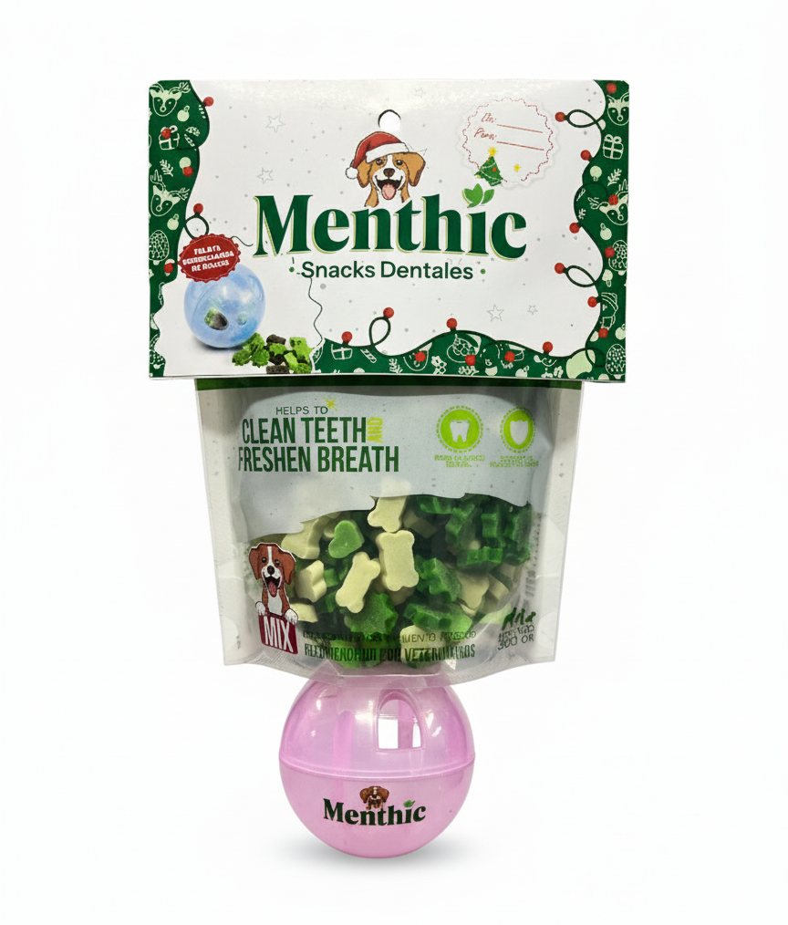 SNACK MENTHIC MIX X 300 GR - CON PELOTA DISPENSADORA