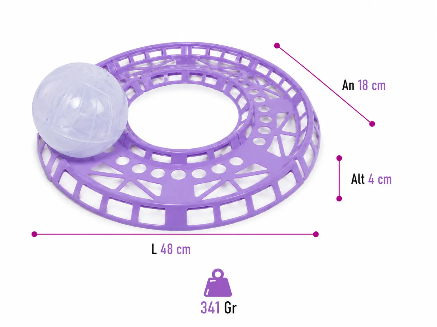 PISTA + BOLA HAMSTER