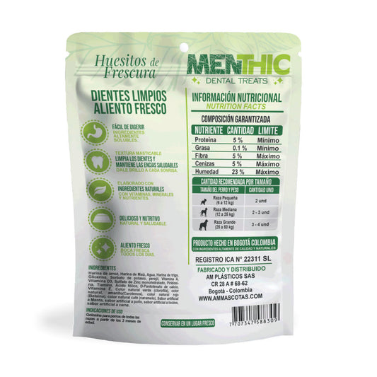 Menthic Cepillo - 185 gr - Talla Medium