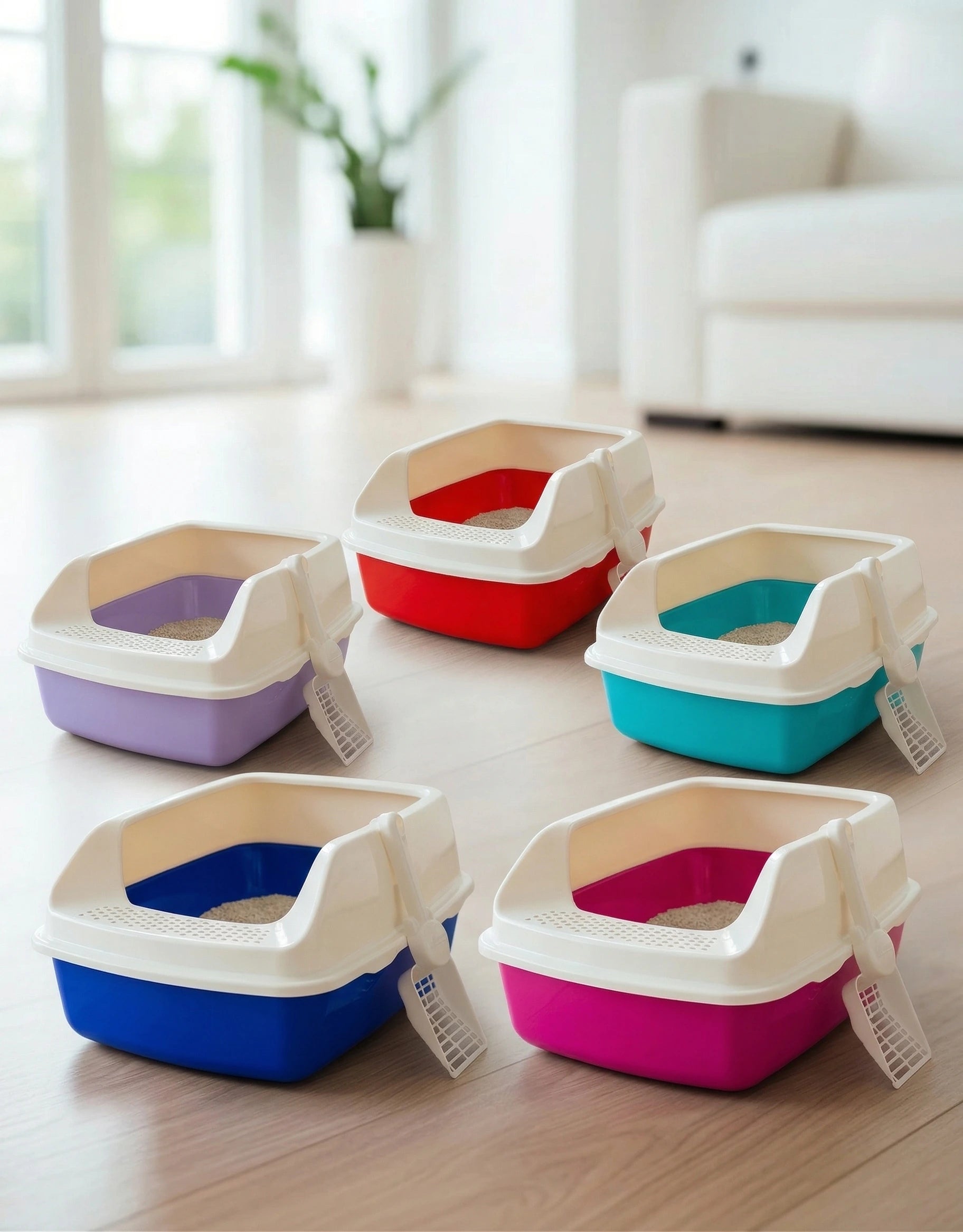 ARENERA GRANDE CLEAN CON TAPA PARA GATO
