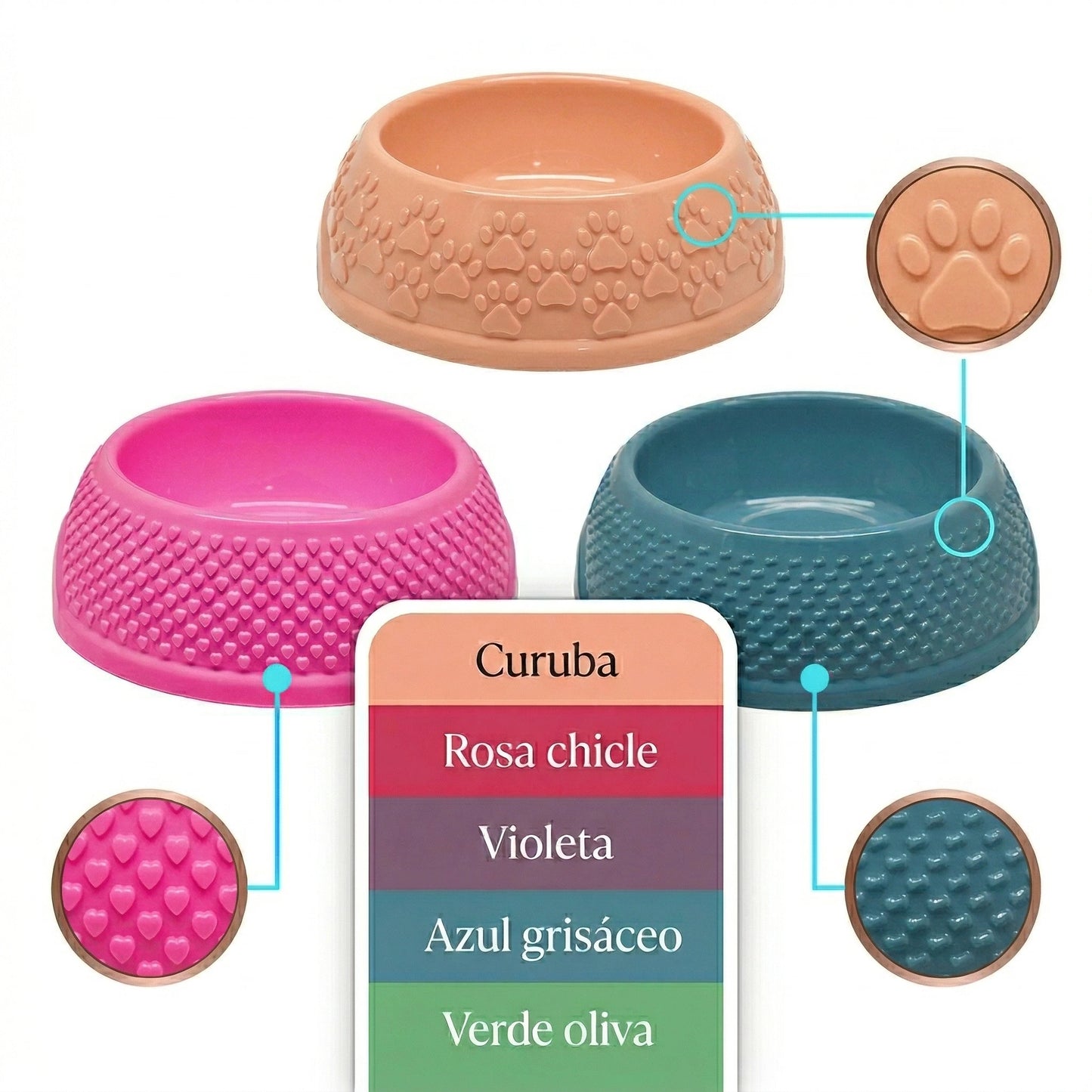 COMEDERO FIGURAS ANTIDESLIZANTE