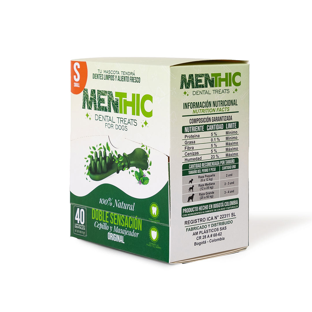 MENTHIC CAJA DISPENSADORA SACHET - TALLA  S - 40 Unid