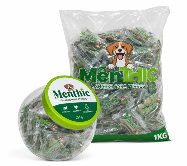 MENTHIC HUESO - BOLSA RESPUESTO 1.000 GR + BOMBONERA - TALLA S