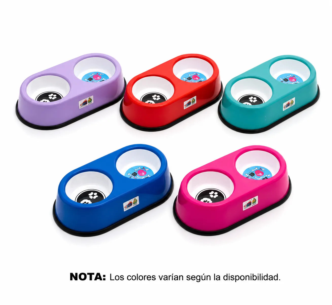 COMEDERO DOBLE BICOLOR