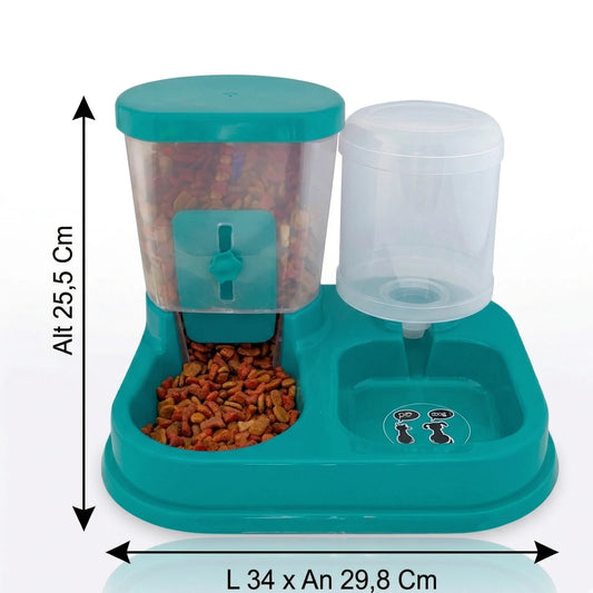DISPENSADOR DE ALIMENTO Y AGUA (Comedero y bebedero)