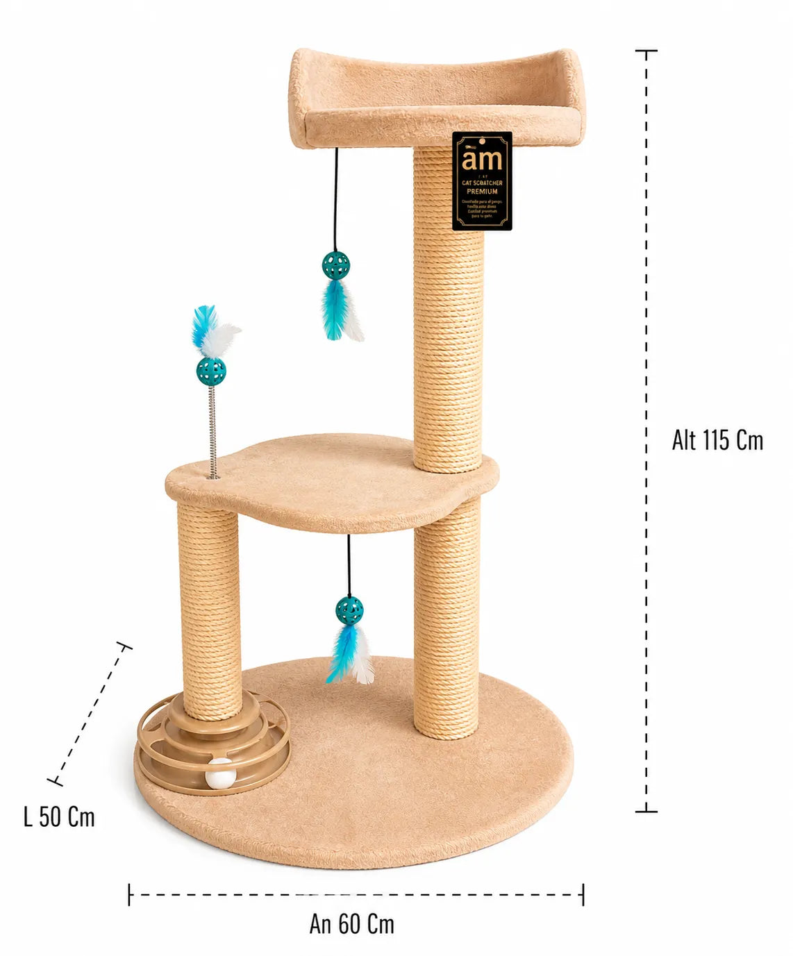 GYM RASCADOR DOS PISOS CON CAT TOWER