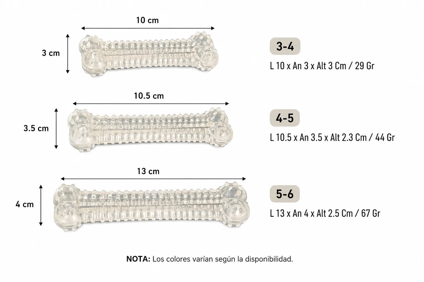 HUESO PLANO-DENTADO/ TRANSPARENTE