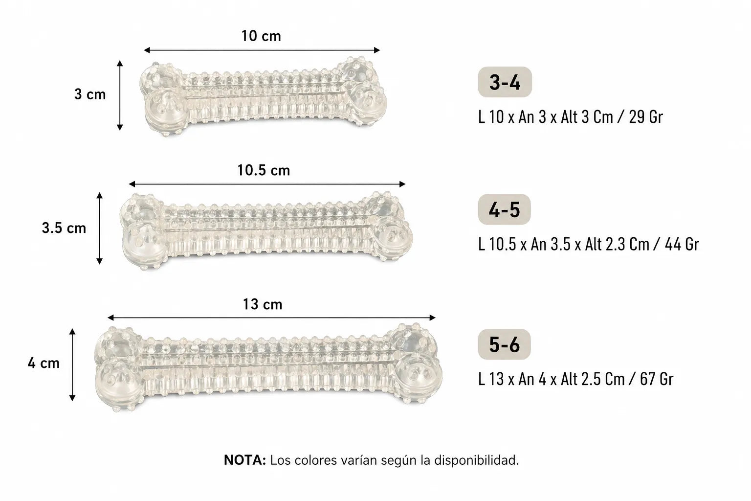 HUESO PLANO-DENTADO/ TRANSPARENTE