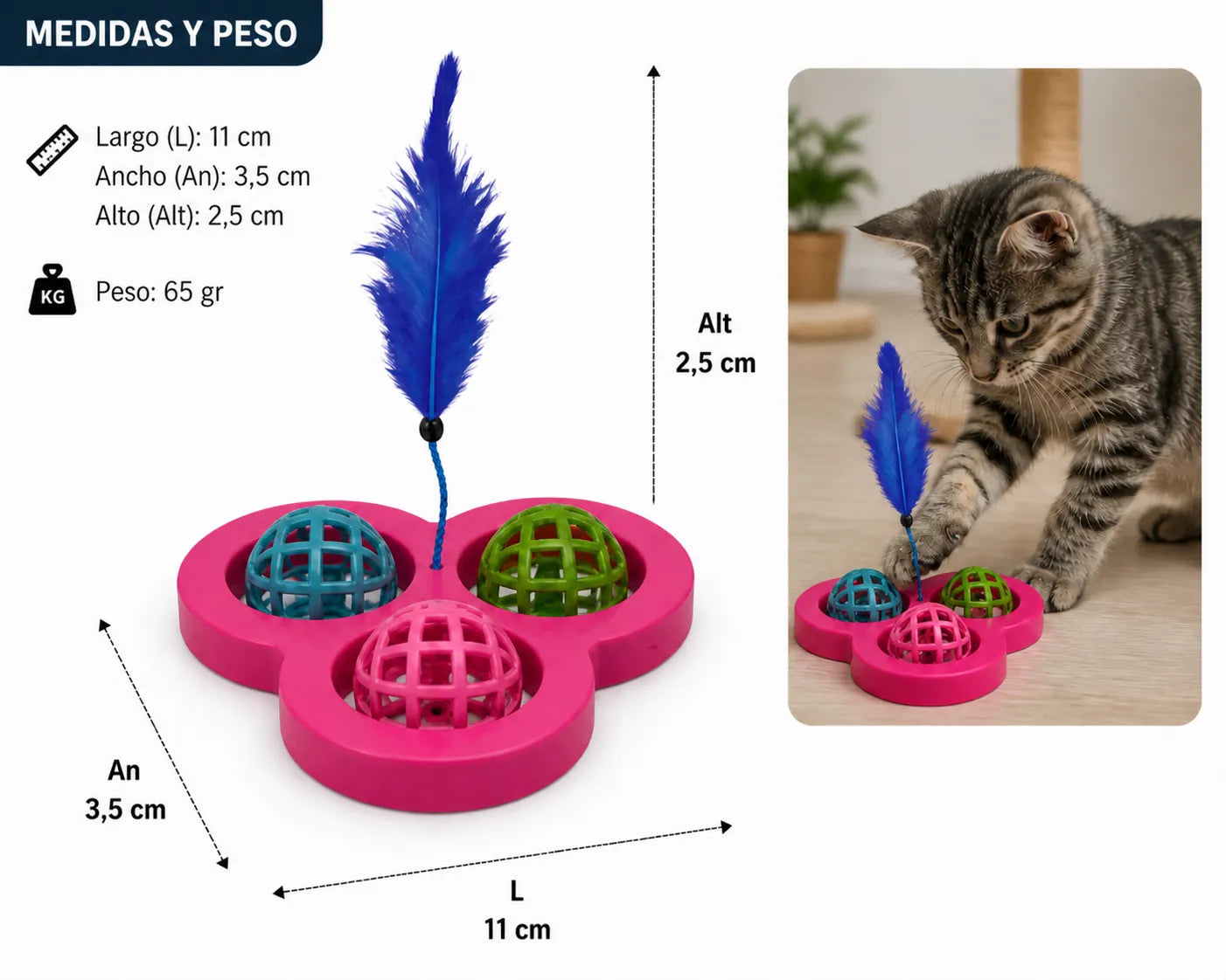 JUGUETE GATO 3 AROS