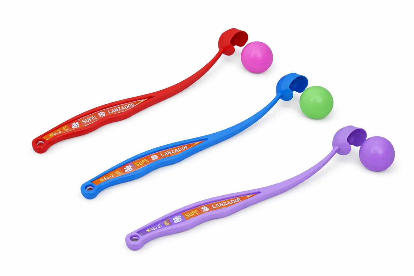 LANZADOR DOBLE POTENCIA CON PELOTA MACIZA