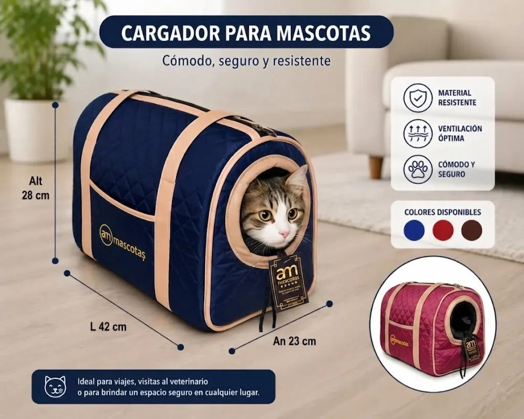 MALETIN PET /CARGADOR ACOLCHADO