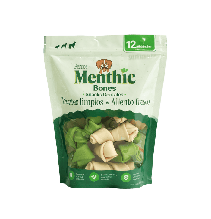 SNACK MENTHIC BONES x 12 unidades - 240 GR