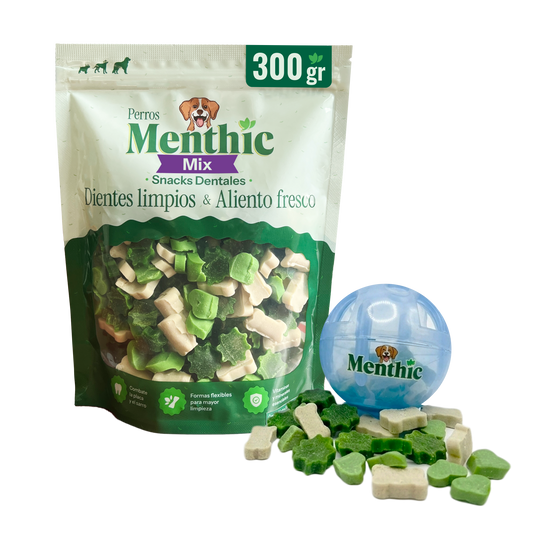 Snack Menthic Mix x 300 gr - con Pelota Dispensadora