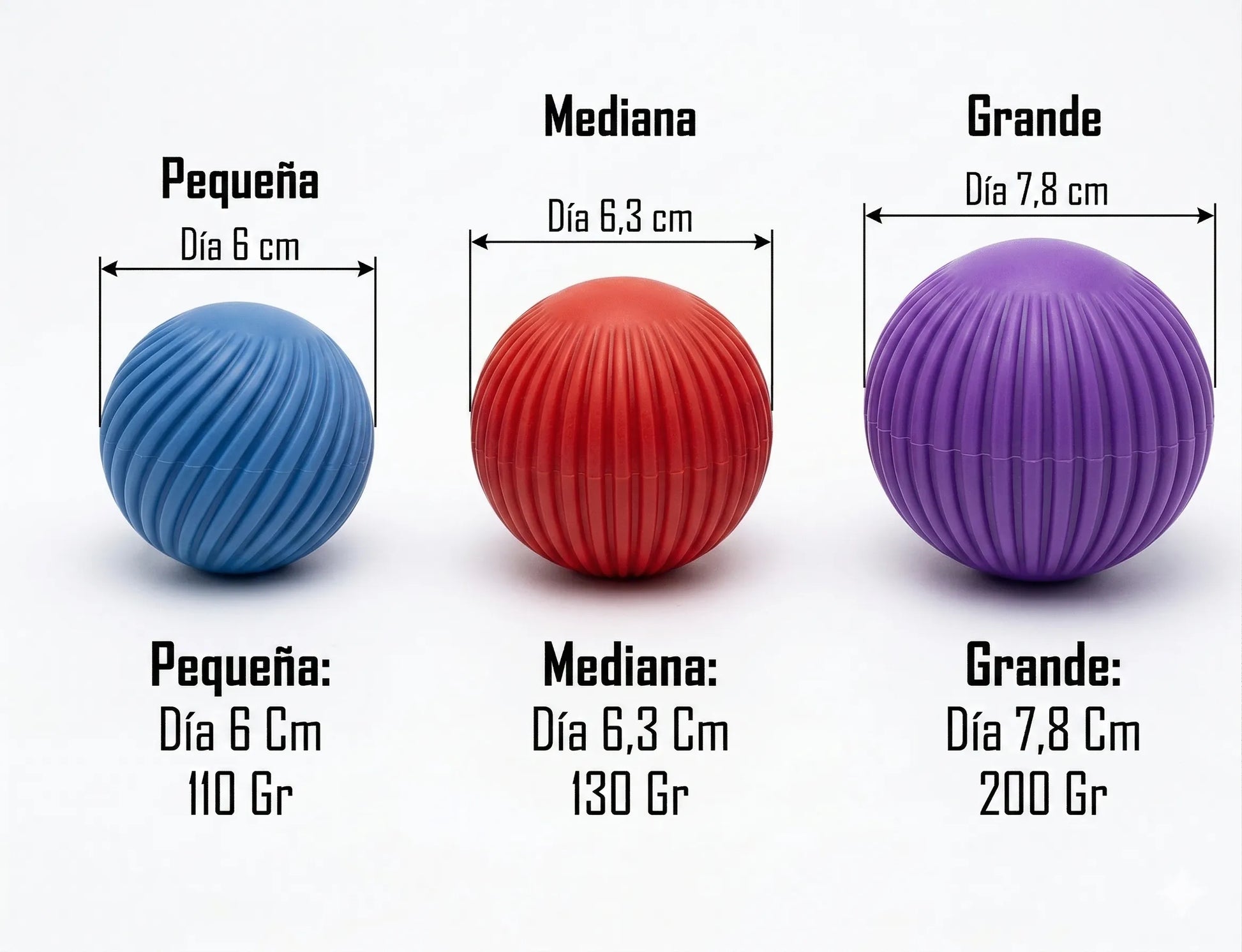 PELOTA MACIZA ACANALADA