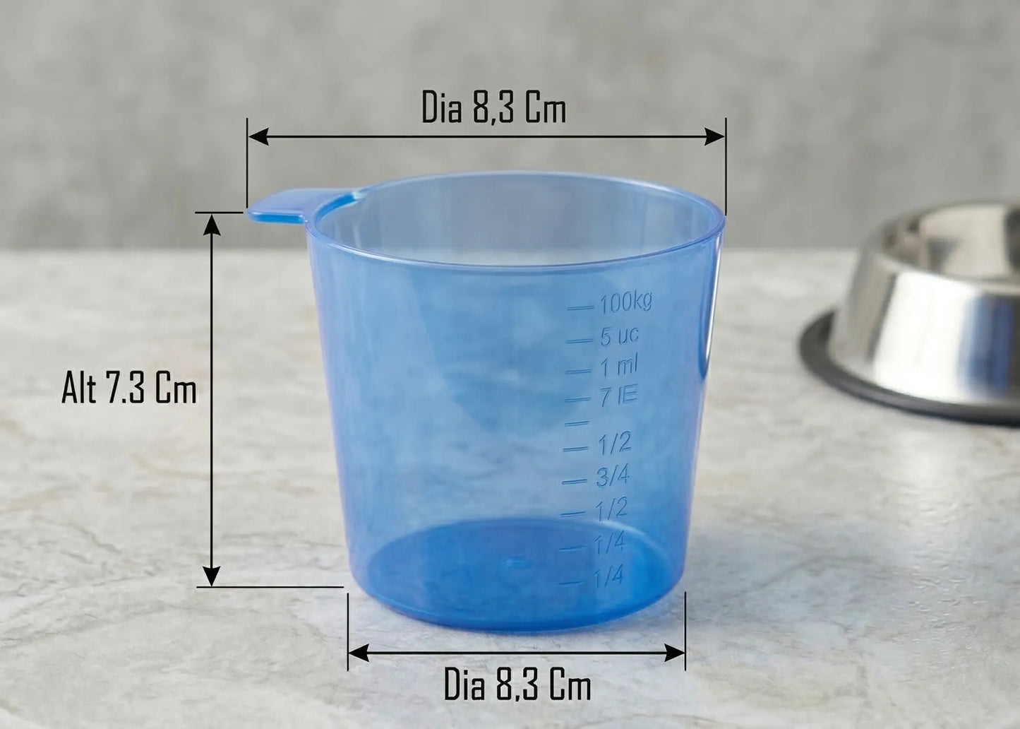 VASO MEDIDOR ALIMENTO 100 GMS