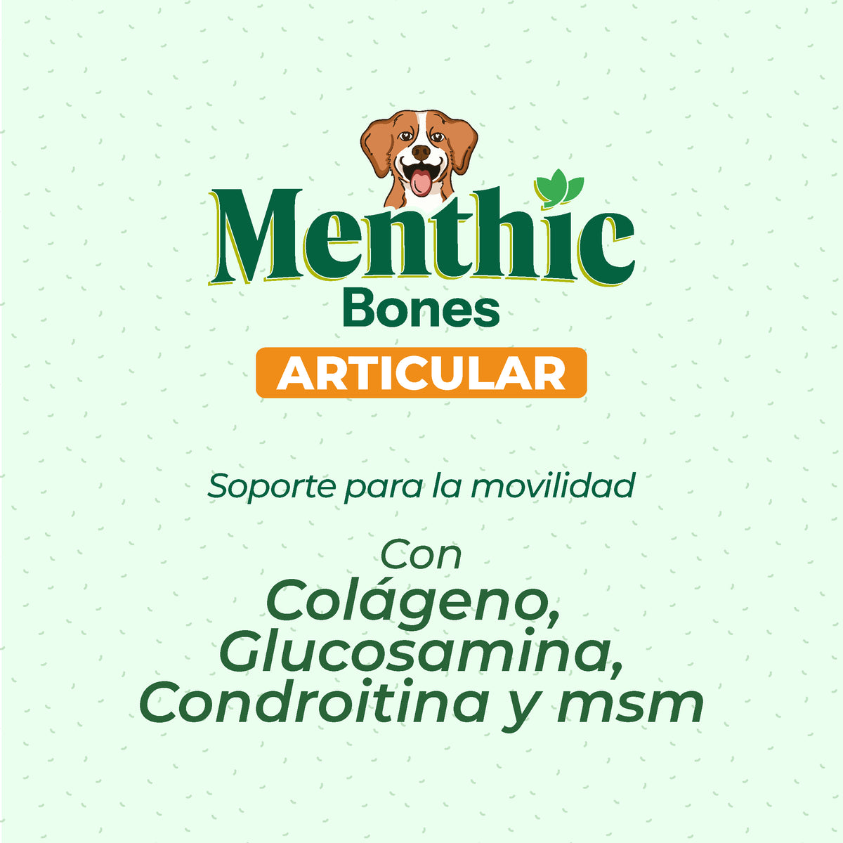 Snack Menthic Bones Articular x 12 Unidades - 240 gr