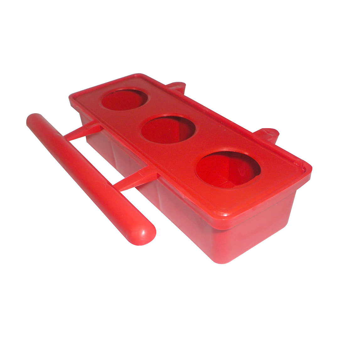 COMEDERO TRIPLE PLASTICO X12UND