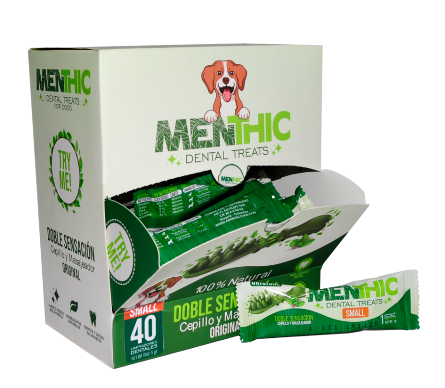 MENTHIC CAJA DISPENSADORA SACHET - TALLA  S - 40 Unid