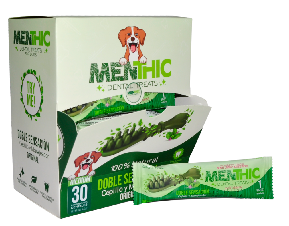 MENTHIC CAJA DISPENSADORA SACHET - TALLA  M - 30 Unid