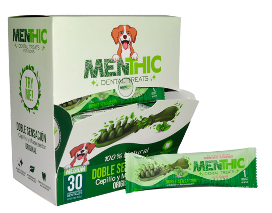 MENTHIC CAJA DISPENSADORA SACHET - TALLA  M - 30 Unid