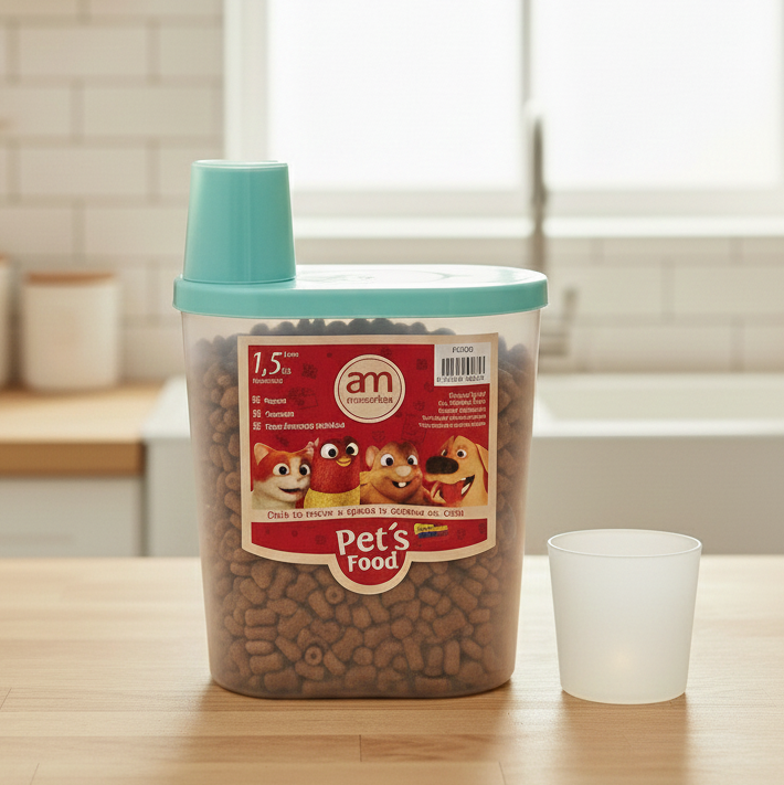 CONTENEDOR DE ALIMENTO Y DOSIFICADOR