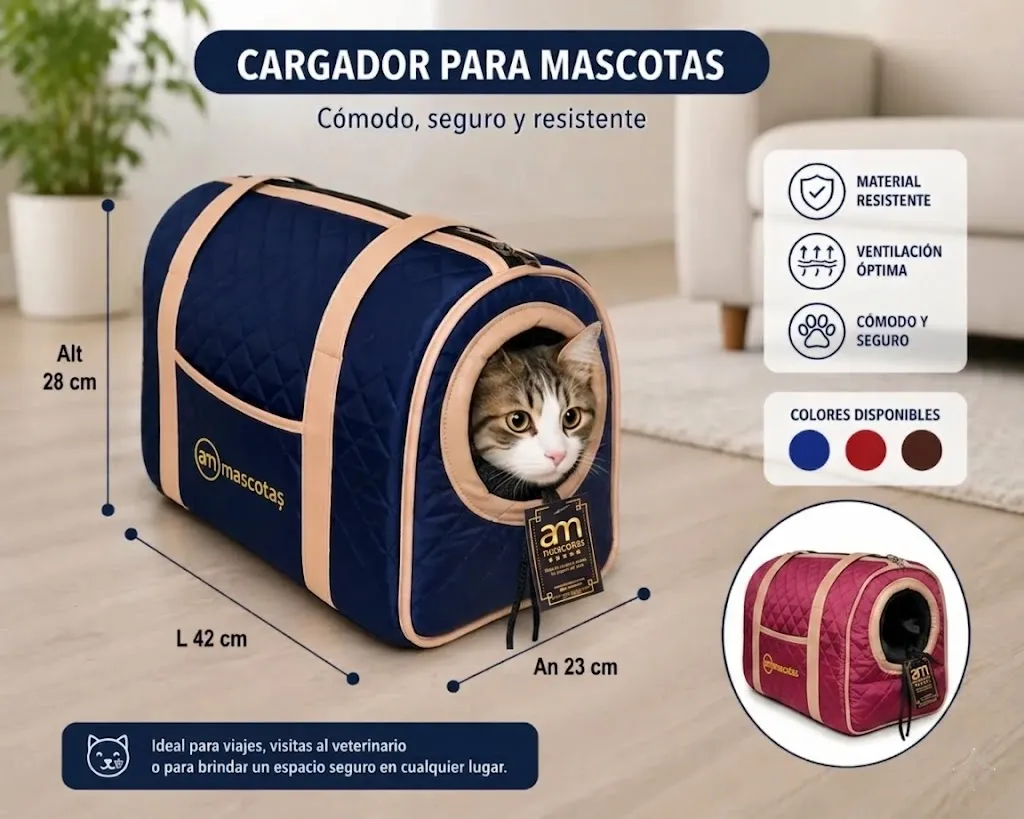 MALETIN PET /CARGADOR ACOLCHADO